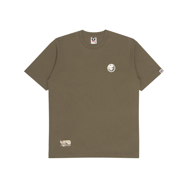 AAPE SS23 Ape Logo Badge Graphic Crewneck T-Shirt AAPTEM1245XXK