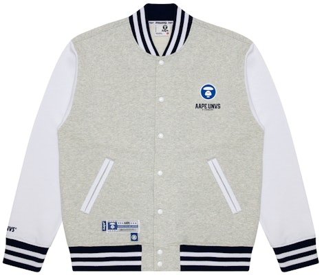 아페 SS23 로고 레터 프린트 루즈핏 야구 재킷 남성 그레이 화이트. AAPSWM3988XAK Buy 아페 SS23 로고 레터 프린트 루즈핏 야구 재킷 남성 그레이 화이트. AAPSWM3988XAK