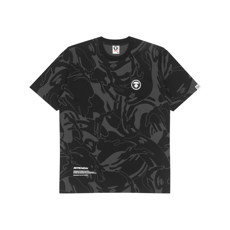 AAPE SS23 Camo Print Logo Loose Fit Crewneck T-Shirt Style AAPTEM1249XXK