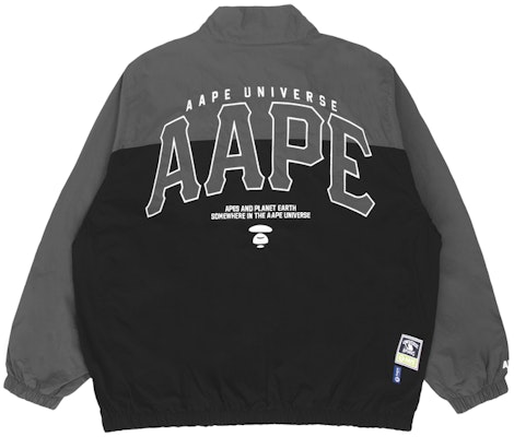 Aape SS23 Jaket Lelaki Rekaan Longgar dengan Logo dan Warna Kombinasi. AAPLJM7582XXK Lookbook Aape SS23 Jaket Lelaki Rekaan Longgar dengan Logo dan Warna Kombinasi. AAPLJM7582XXK