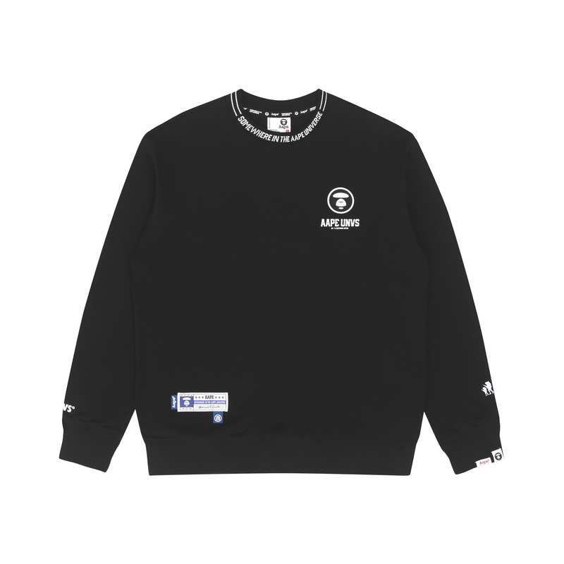 AAPE SS23 Oversized Crewneck Sweatshirt with Logo Print AAPSWM3985XXK