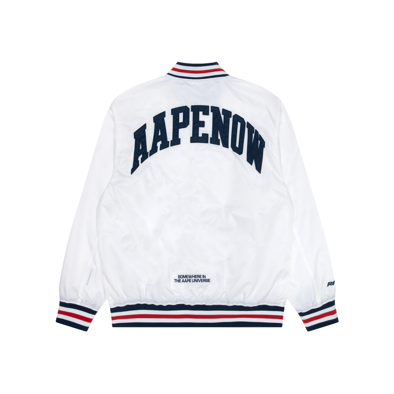 Details for AAPE SS24 에이프 페이스 배지 야구 자켓 AAPLJM7639XXM