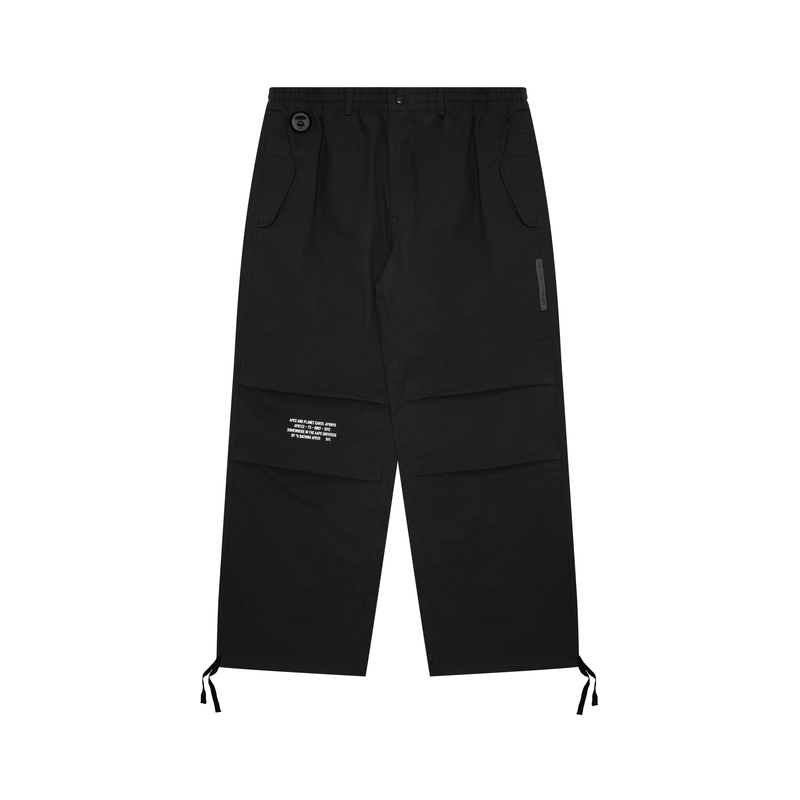 Aape SS24  Relaxed Pants with Ape Logo and Embroidery. AAPPTMA659XXM