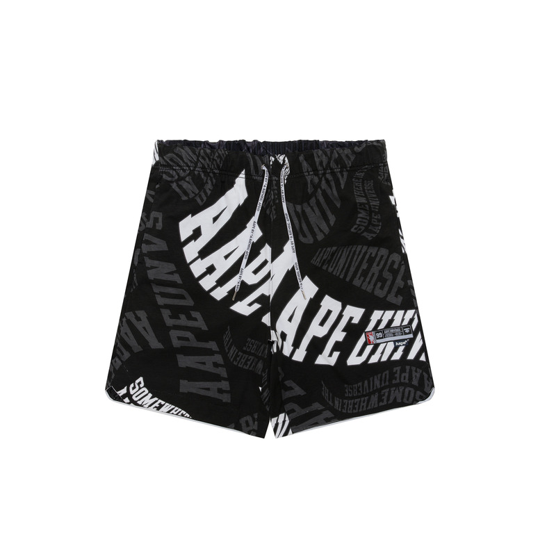 Aape SS24  Reversible Basketball Ape Badge Drawstring Casual Shorts AAPSPMA698XXM
