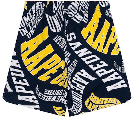 아페 SS24 리버시블 농구 에이프 배지 드로스트링 캐주얼 반바지 AAPSPMA698XXM 3