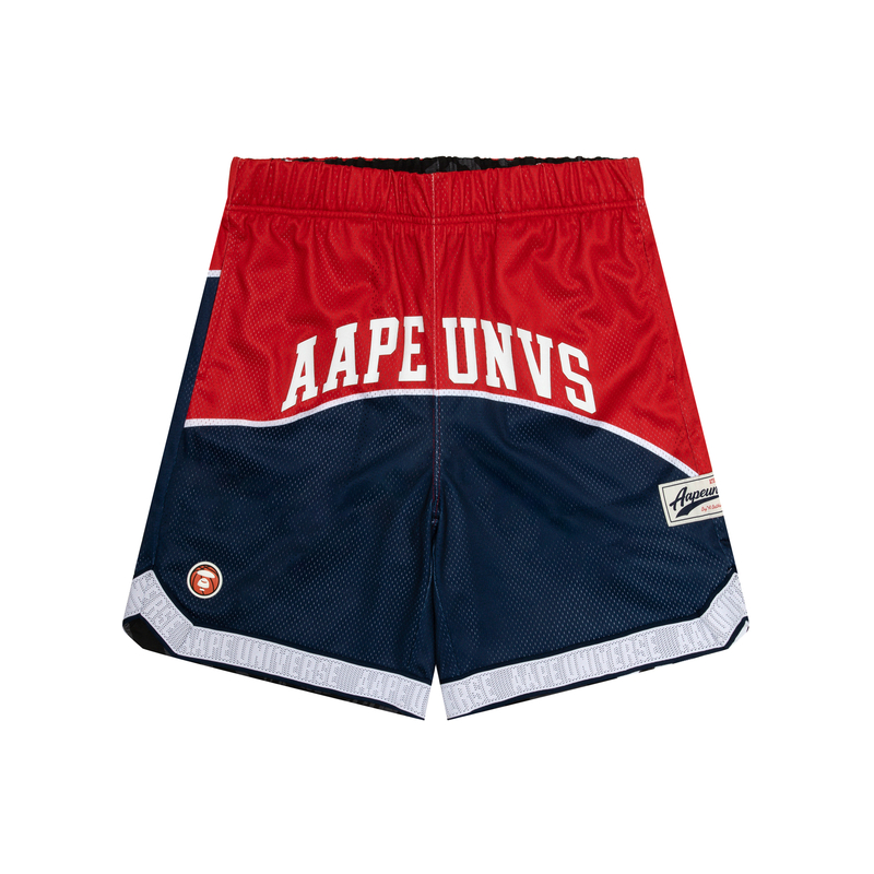 Cheap 아페 SS24 리버시블 농구 에이프 배지 드로스트링 캐주얼 반바지 AAPSPMA698XXM