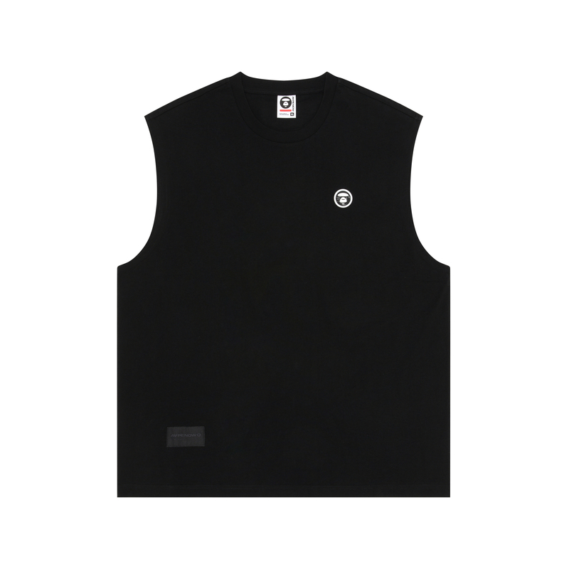 AAPE SS24 Ape Logo Print Sleeveless Crewneck Tank Top AAPTKM1533XXM