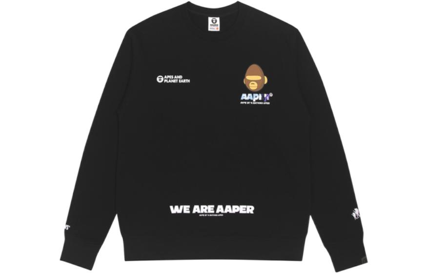 AAPE Sweatshirt Ape Corps Letter Print Crewneck AAPSWM3792XXH