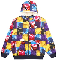 AAPE White Zip-Up Jacket Long Sleeve Casual Fashion Sweater AAPSWM3836XAH AAPE White Zip-Up Jacket Long Sleeve Casual Fashion Sweater AAPSWM3836XAH