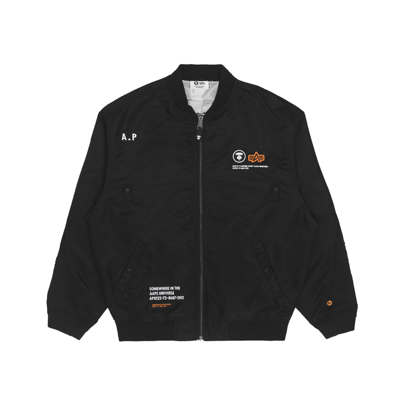 AAPE x Alpha FW22 Classic Military Windproof Warm Lightweight Jacket Men AAPLJM9620XXJ