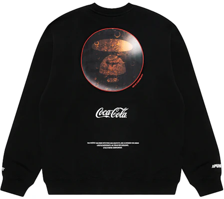 AAPE x Coca-Cola FW22 Black Bubble Logo Print Crewneck Sweatshirt Loose Fit AAPSWM9580XXJ-1 Buy AAPE x Coca-Cola FW22 Black Bubble Logo Print Crewneck Sweatshirt Loose Fit AAPSWM9580XXJ-1