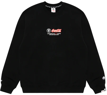 AAPE x Coca-Cola FW22 Black Bubble Logo Print Crewneck Sweatshirt Loose Fit AAPSWM9580XXJ-1 Lookbook AAPE x Coca-Cola FW22 Black Bubble Logo Print Crewneck Sweatshirt Loose Fit AAPSWM9580XXJ-1