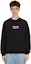 Shop AAPE x Coca-Cola FW22 Black Bubble Logo Print Crewneck Sweatshirt Loose Fit AAPSWM9580XXJ-1