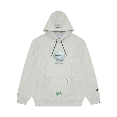 AAPE Coca-Cola FW22 Logo Print Loose Hoodie White Men’s AAPSWM9583XAJ