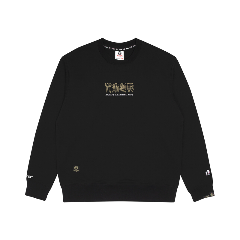 AAPE x Jujutsu Kaisen FW22 Graphic Print Crewneck Long Sleeve Sweater Mens AAPSWM9577XXJ