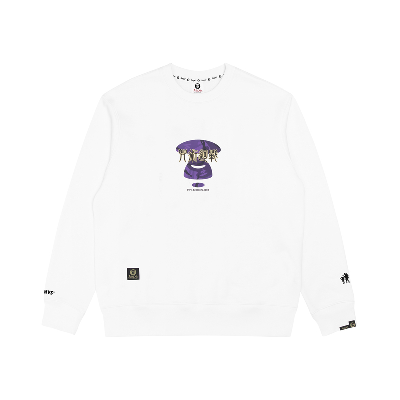 Lookbook AAPE x 주술회전 FW22 망가 그래픽 크루넥 스웻셔츠. AAPSWM9578XXJ