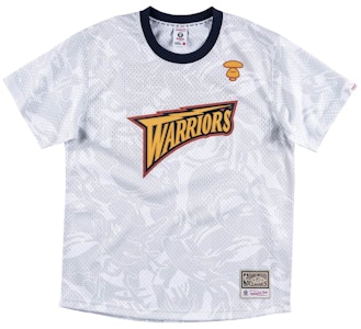 Aape联名Mitchell & Ness金州勇士队白色BP球衣 Buy Aape联名Mitchell & Ness金州勇士队白色BP球衣