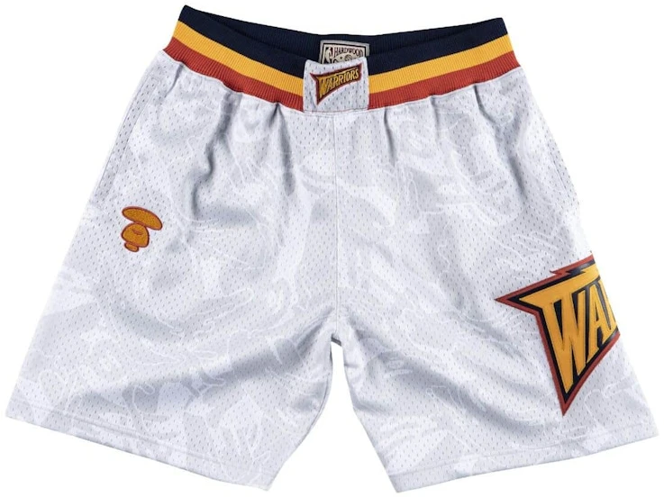 aape-x-mitchell-and-ness-golden-state-warriors-shorts-white
