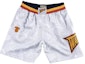 Buy Aape x Mitchell & Ness Golden State Warriors Shorts White