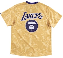 Aape 联名 Mitchell & Ness 洛杉矶湖人队 BP 金色球衣 Order Aape 联名 Mitchell & Ness 洛杉矶湖人队 BP 金色球衣