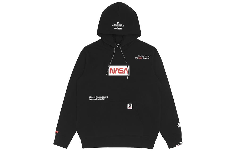 AAPE NASA Hoodie with Logo Letter Print Collaboration AAPSWM9524XXH