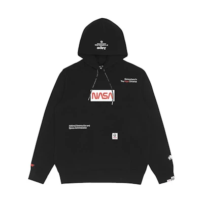 AAPE NASA Hoodie with Logo Letter Print Collaboration AAPSWM9524XXH