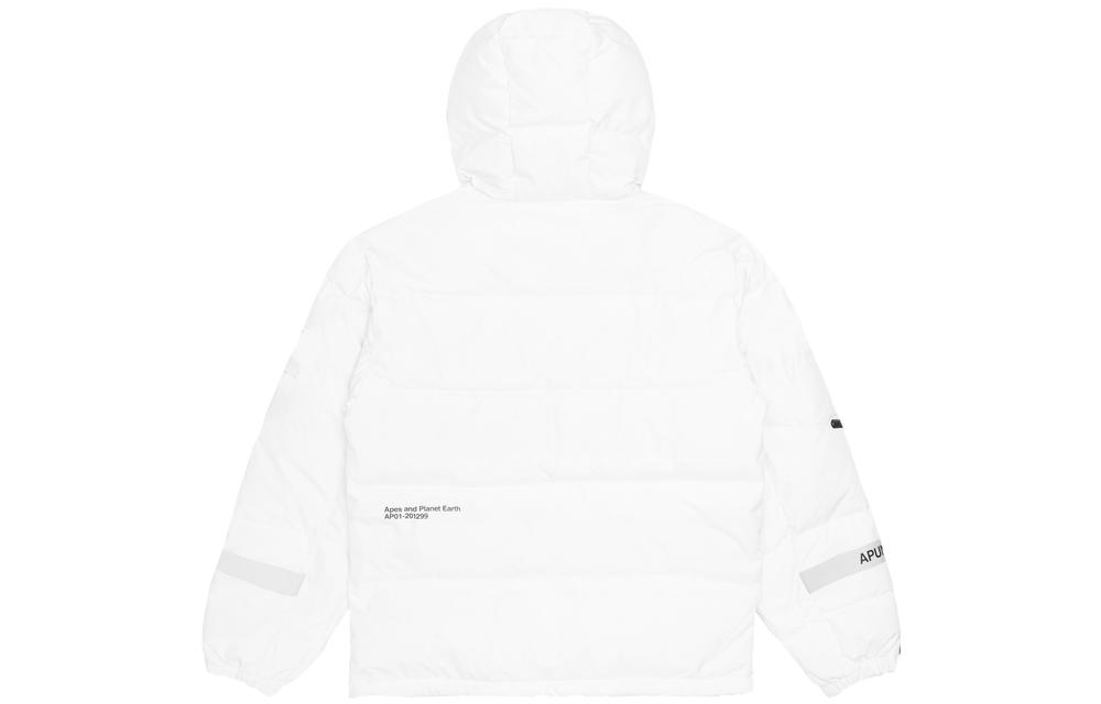 Purchase Aape x NASA 리플렉티브 로고 패치워크 두꺼운 집업 후드 재킷 남성용. AAPJKM9329XXD
