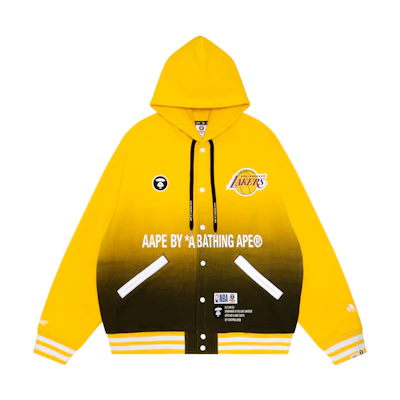 AAPE NBA FW22 Gradient Ape Logo Team Emblem Hoodie - AAPSWM9626XXJ