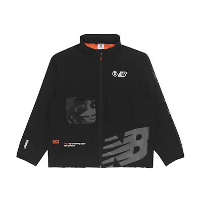 AAPE New Balance Jacket with Detachable Sleeves and Colorblock Logo AAPJKM9468XXH