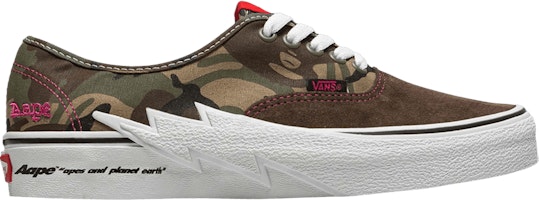 AAPE x Vans Authentic 'Bolt - Green Camo' VN00BWCCMA AAPE x Vans Authentic 'Bolt - Green Camo' VN00BWCCMA