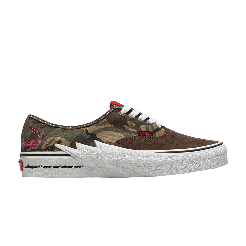 AAPE x Vans Authentic 'Bolt - Green Camo' VN00BWCCMA