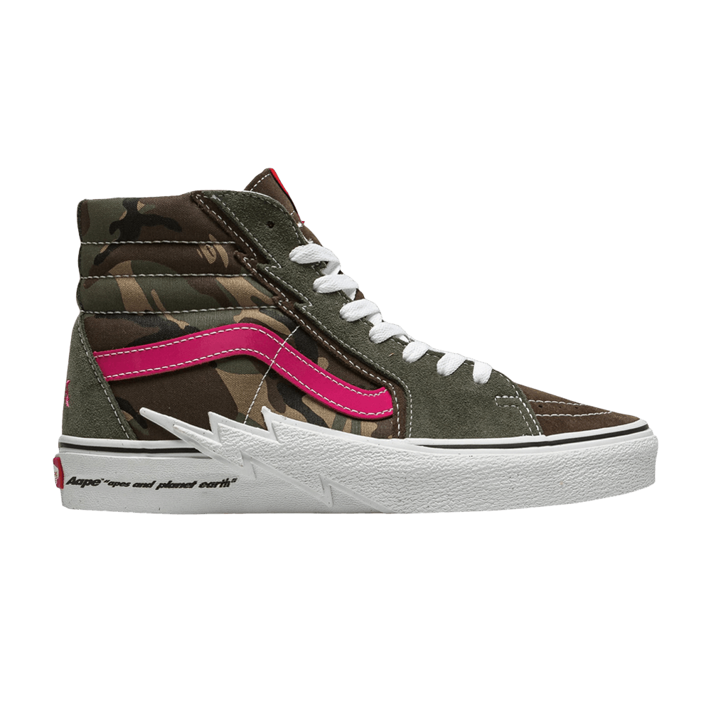 AAPE x Vans Sk8-Hi 'Bolt - Green Camo' VNA5JIVCMA