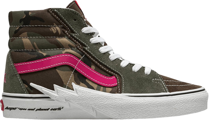 AAPE x 반스 스케이트하이 볼트 그린 카모 (AAPE x Vans 스케이트하이 볼트 초록 카모) VNA5JIVCMA Buy AAPE x 반스 스케이트하이 볼트 그린 카모 (AAPE x Vans 스케이트하이 볼트 초록 카모) VNA5JIVCMA