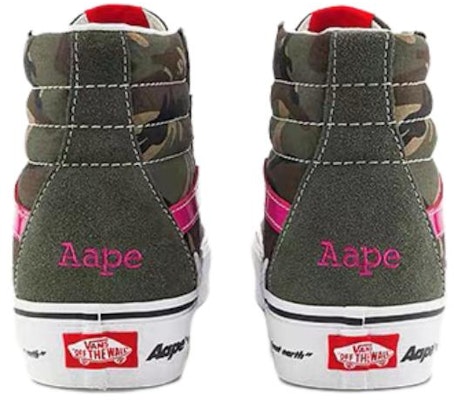 Vans SK8-Hi x AAPE 'Bolt - Green Camo' VN0A5JIVCMA Shop Vans SK8-Hi x AAPE 'Bolt - Green Camo' VN0A5JIVCMA