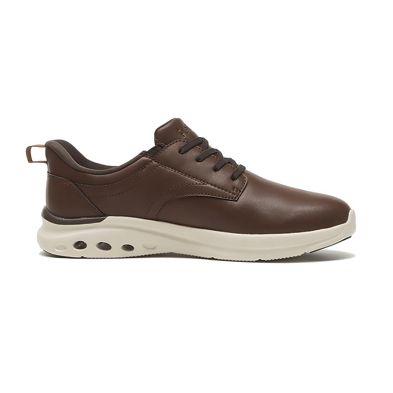 Shop Abc Select Effen Neus Leren Schoenen Bruin A450203015