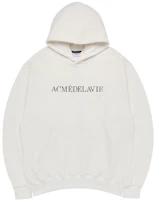 acmé de la vie (ADLV) Beige Letter Print Unisex Pullover Hoodie ADLV-23SS-HDLESL-IVY acmé de la vie (ADLV) Beige Letter Print Unisex Pullover Hoodie ADLV-23SS-HDLESL-IVY