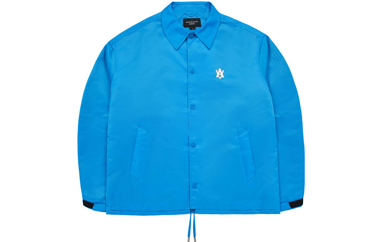 acmé de la vie (ADLV) Blue Solid Button-Up Long-Sleeve Jacket ADLV-23SS-JKLANY-BLU