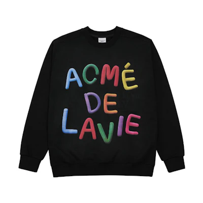 acmé de la vie (ADLV) Clay Logo Print Hoodie Unisex - Black ADLV-21SS-SWLCLA-BLK