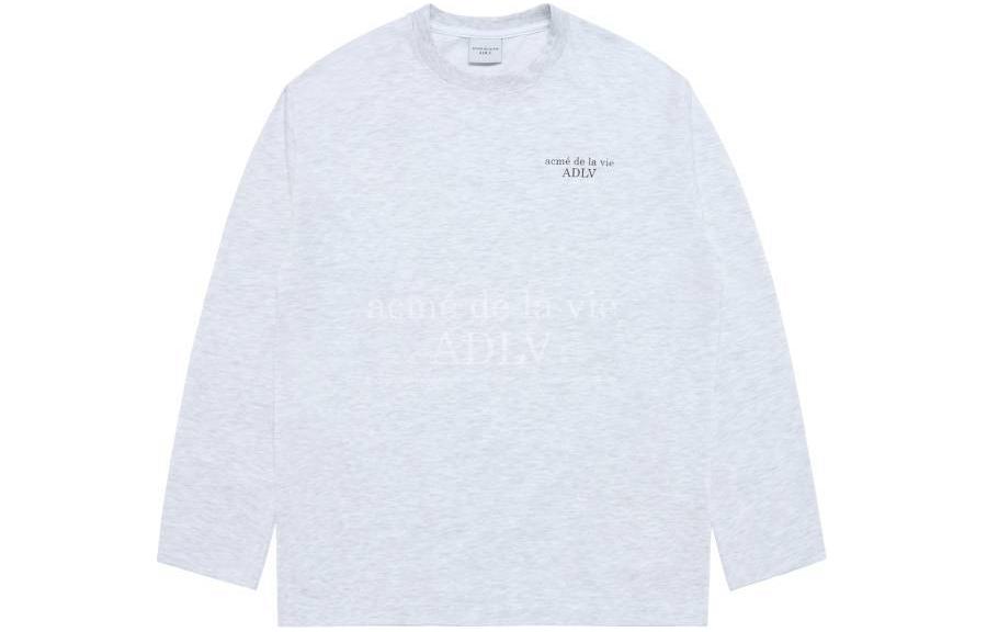 acmé de la vie (ADLV) Logo Embroidered Crewneck Long Sleeve Sweatshirt Unisex Multicolor ADLV-24SS-LSLBAN-MEL