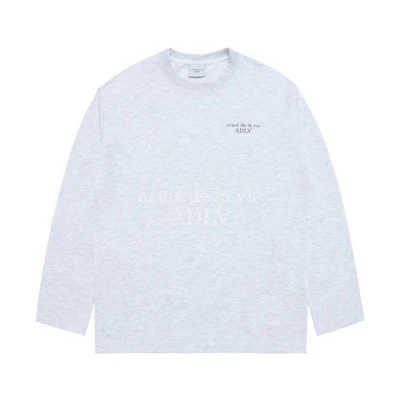 acmé de la vie (ADLV) Logo Embroidered Crewneck Long Sleeve Sweatshirt Unisex Multicolor ADLV-24SS-LSLBAN-MEL