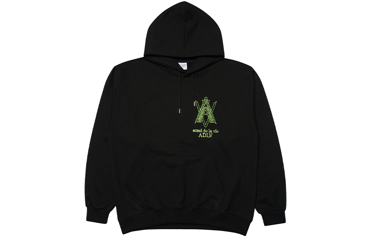acmé de la vie (ADLV) Logo Embroidered Unisex Hoodie Black ADLV-21FW-HDLTFE-BLK