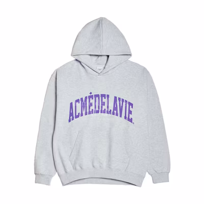 acmé de la vie (ADLV) Logo Print Unisex Sweatshirt - Gray ADLV-21SS-HDLCRA-MEL