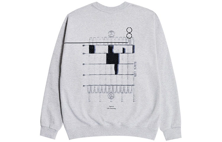 acmé de la vie (ADLV) Space Memory Unisex Crewneck Sweatshirt - Gray ADLV-20FW-SWLOSM-MEL