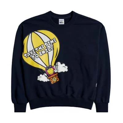 acmé de la vie (ADLV) SS23 Graphic Print Crewneck Pullover Long Sleeve Navy Unisex ADLV-22FW-SWSMHP-NVY