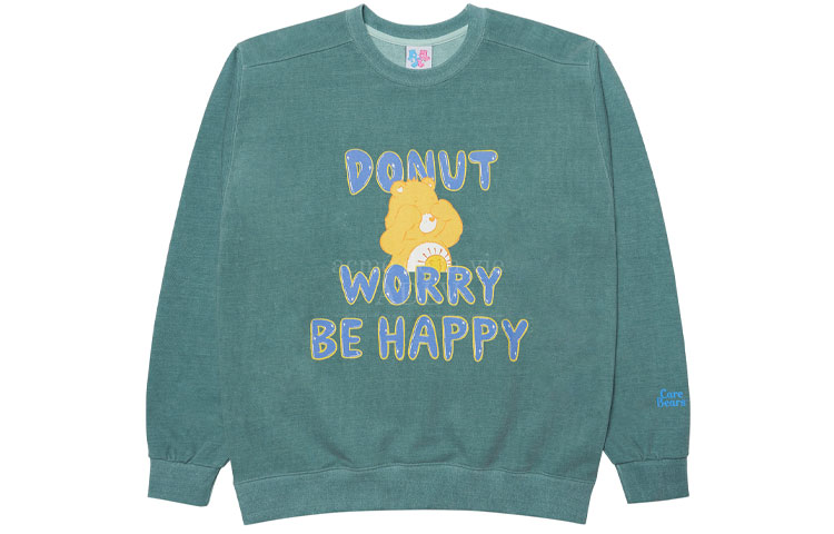 acmé de la vie (ADLV) Care Bears Balloon Logo Green Crewneck Sweatshirt ADLV-21FW-SWCBWR-WGN
