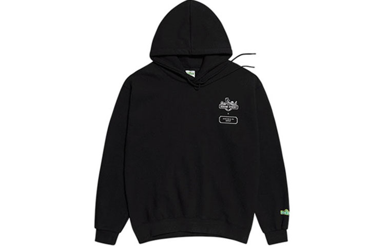 acmé de la vie (ADLV) Sesame Street Signpost Hoodie Unisex Black ADLV-19FW-HDBKSS-SRS