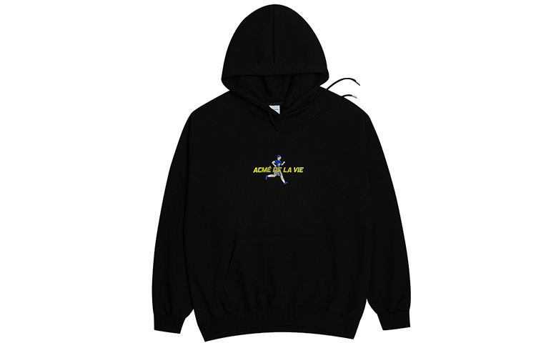 acmé de la vie ACME de la Vie (ADLV) Logo Hoodie Unisex Black Casual Couples Edition ADLV-20FW-HDLGRN-BLK