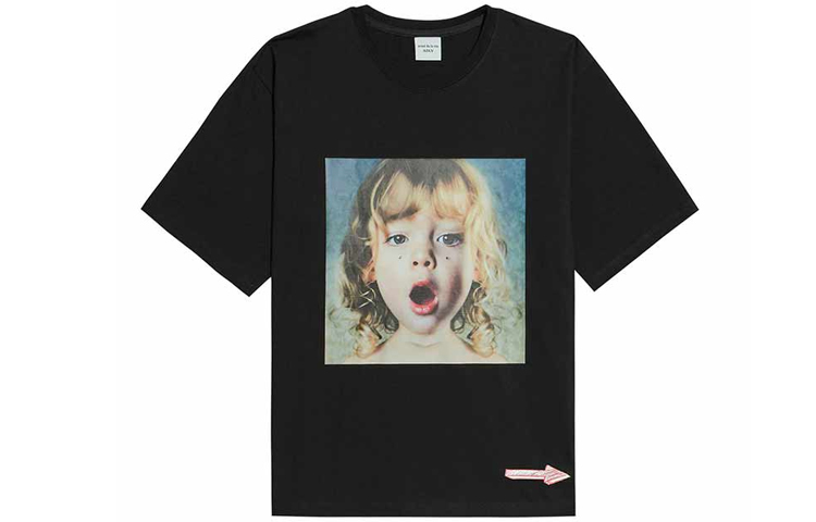 Acmé De La Vie ACME de la Vie (ADLV) Tear Drop Girl Graphic Tee Black Unisex Summer T-Shirt ADLV-18SS-SSBKBF-JE
