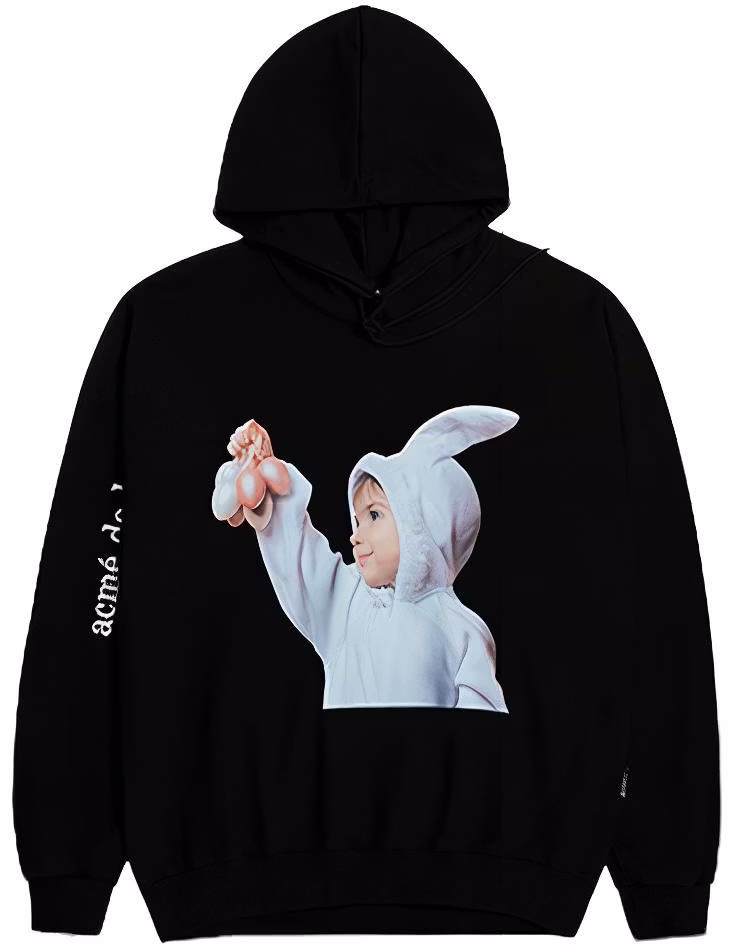acme-de-la-vie-acme-de-la-vie-adlv-black-hoodie-with-little-bunny-girl-print-unisex-adlv-20-ss-hdbkbf-rbt
