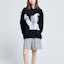 Shop acmé de la vie ADLV Hoodie Hitam Unisex dengan Cetakan Little Bunny Girl ADLV-20SS-HDBKBF-RBT